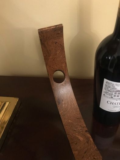 Olive Wood Wine Bottle Stand
