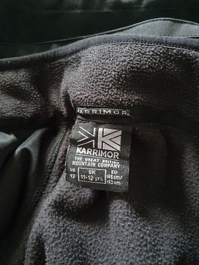 Karrimor black 3-in-1 jacket unisex 11-12 yrs