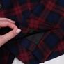 Zara Burgundy Red & Navy Blue Tartan Plaid Tailored Blazer Jacket Size L Image 5