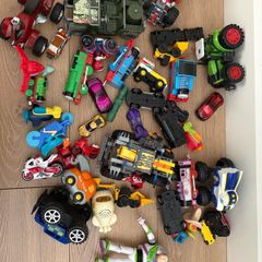 variety of toy cars