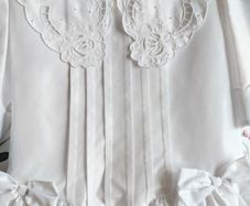 First Communion White Silk Dress  Boutique Designer Lisbon