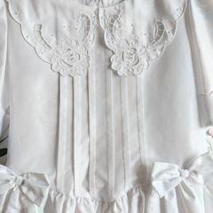 First Communion White Silk Dress  Boutique Designer Lisbon