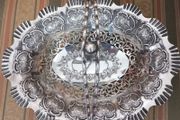 Silver plated fruit basket.