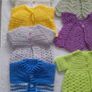 Handmade baby cardigans and dresses from newborn Image 6