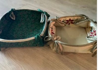 2 Handmade Christmas Baskets
