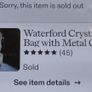 nice collectable WATERFORD CRYSTAL golf bag Image 7