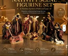 Large Beautiful Nativity Set.