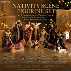 Large Beautiful Nativity Set.