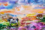 "herd anything today" watercolour