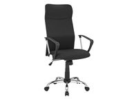 main image for ad office chair, ergonomic desk chair, swivel chair, upholstered seat, fabric cover, height-adjustable and tiltable, loadable up to 120 kg, black