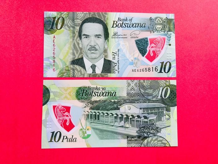 Botswana  10  Pula  2018  Pick  35a. Polymer / Plastic   ( Uncirculated )