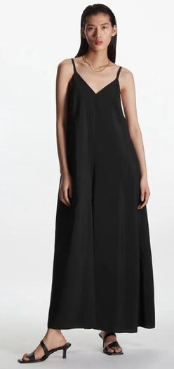 COS  V-Neck Wide Leg Jumpsuit