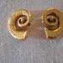 Vintage 1980s  Clip On Gold Plated Earings Image 5