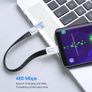 Short 15cm Type C USB-C Charger Cable for Galaxy S20 S21 S10 S9 A52 A72 Huawei Image 3