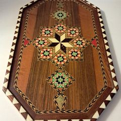 Taracea Spanish Wooden Inlaid Tray