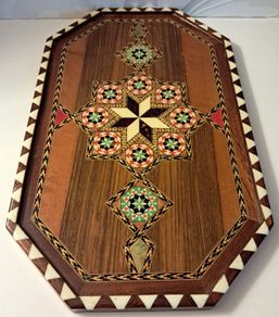 Taracea Spanish Wooden Inlaid Tray