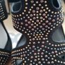 NEW Asos black studded strappy heels 6 Image 2