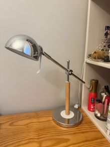 Silver ikea desk lamp