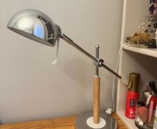 Silver ikea desk lamp