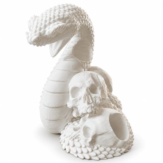 Snake and Skull PS5 Controller Stand - 3D
