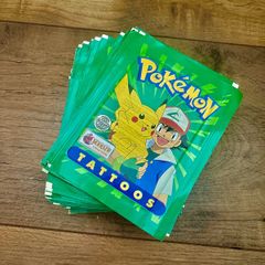 75 RARE Sealed Pokemon Merlin Tattoos 1999 Topps Vintage WOTC Era Bulk