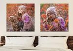 glittered photo canvases sparkling photo canvases with glitter effect