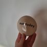 Handmade ceramic mug coaster NEW not today Image 3