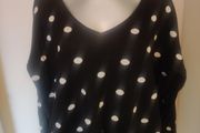 Next black polka dot V-neck jumper size UK20 EU48 Postage included