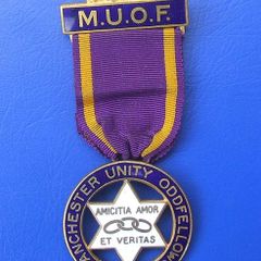 MANCHESTER UNITY of ODD FELLOWS (MUOF) - Annual Moveable Conference delegate's medal (excellent condition)