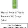 RRP84e Murad Retinol Youth Renewal Oil Drops 30ml and 15ml Murad Soothing Oat and Peptide Cleanser. Designed to reduce wrinkles in 2 weeks and increase skin firmness by 68% in 4 weeks, Image 5