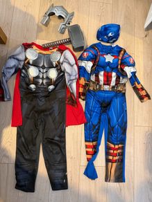 7-8 costumes Thor & Captain america