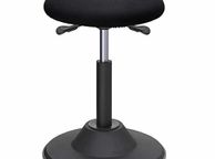 main image for ad Height-adjustable office stool black  height-adjustable office stool, ergonomic work stool, 360  rotatable stool, seat height 50-70 cm, with anti-slip floor ring