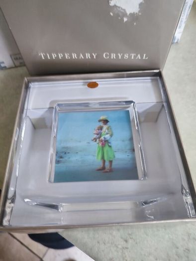 Tipperary Crystal Photo Frame 8 X 8 Cm. In Box As New.