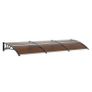 Window Door Awning Canopy 40" x 120", UPF 50+ Polycarbonate Entry Door Outdoor Window Awning Exterior, Front Door Overhang Awning for Sun Shutter, UV, Rain, Snow Protection, Hollow Sheet Image 2