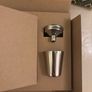 Next silver hip flask set Image 4