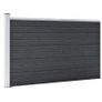 Garden Fence WPC 180x105 cm Grey Image 2