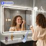 LED Bathroom Mirror Bluetooth Speakers Antifog Defogger Image 8
