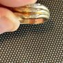 Ladies 9ct Gold Diamond Ring yellow white and rose gold top Image 8