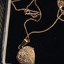 Italian 925 Sterling Silver Heart Locket Necklace with Rose Gold finish Image 2