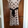Savida Beige Spot Dress - Size 12 Image 2