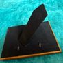Hand-carved vintage wooden picture frame with a natural grain finish. Image 3