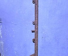 Antique cast iron fence post