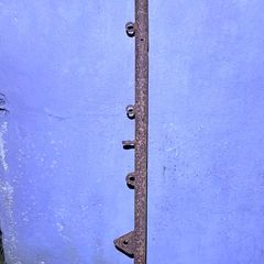 Antique cast iron fence post