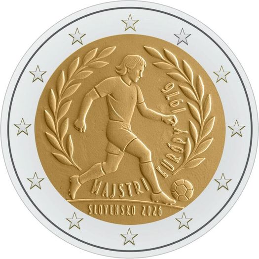 Slovakia 2 Euro Commemorative Coin 2026 - Championship. Uncirculated.
