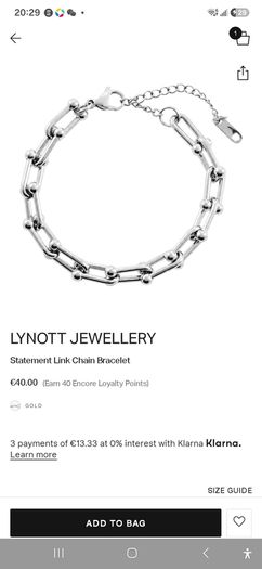 Lynott Statement Link Diamante Necklace