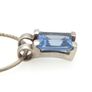 Vintage 925 Sterling Silver & Blue Topaz Signed Birmingham Necklace Image 6