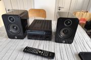 Denon M37 Dab CD Micro System Q Acoustics 2010 Speakers