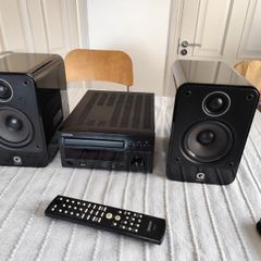 Denon M37 Dab CD Micro System Q Acoustics 2010 Speakers