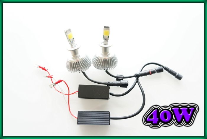 Led Headlight, Foglight Bulbs 40w 6000k Very Bright - H1, H4, H7, H8, H11, 9005, 9006