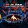 Fire Pit Ring Round 40 Inch Outer Steel Liner DIY Campfire Ring Firepit Image 3